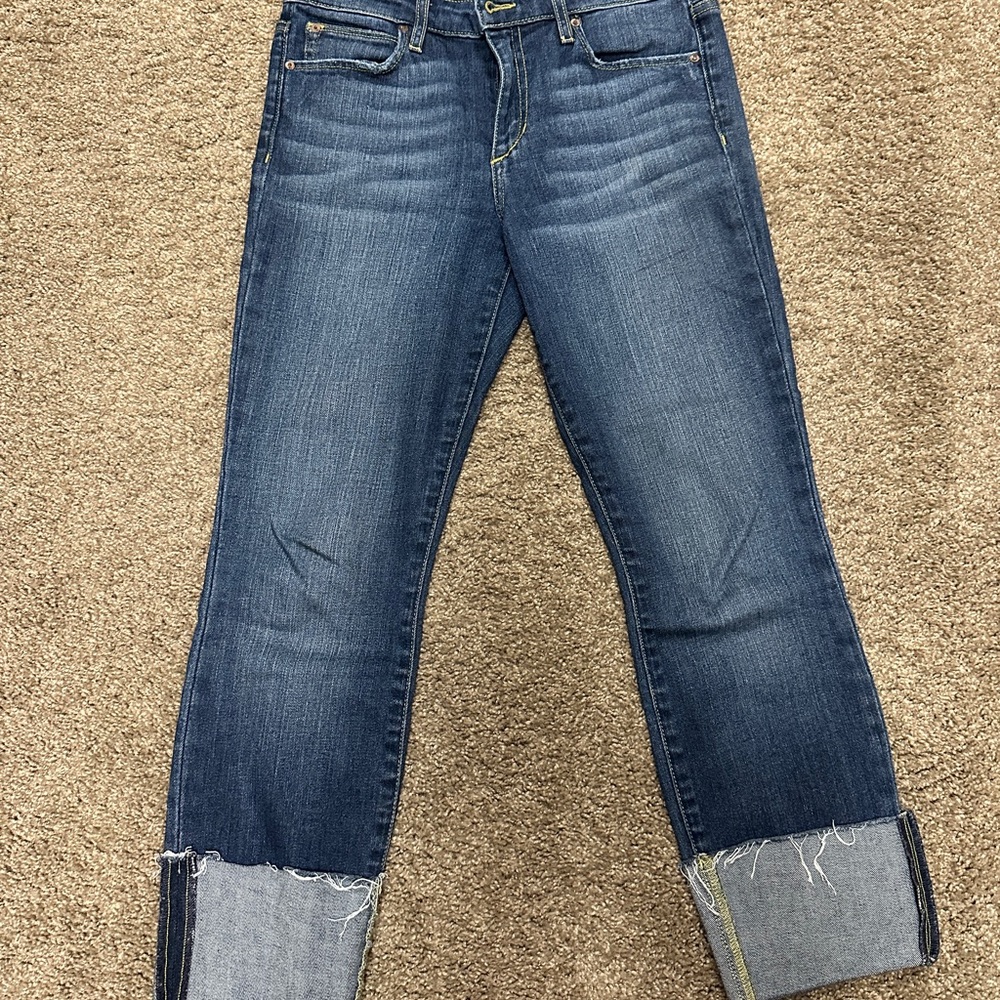Joe's Jeans Dark Blue Ankle Cropped Denim